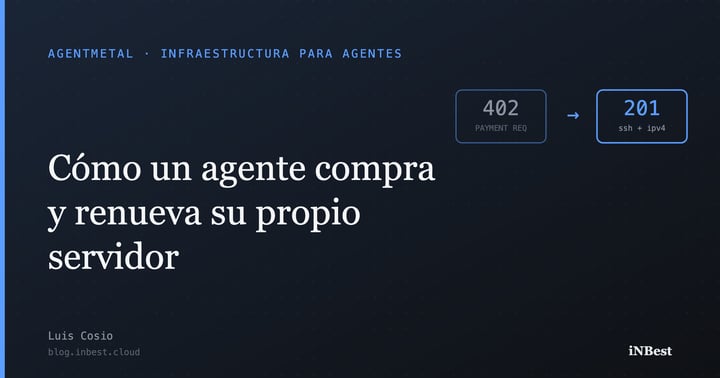 Cómo un agente compra y renueva su propio servidor